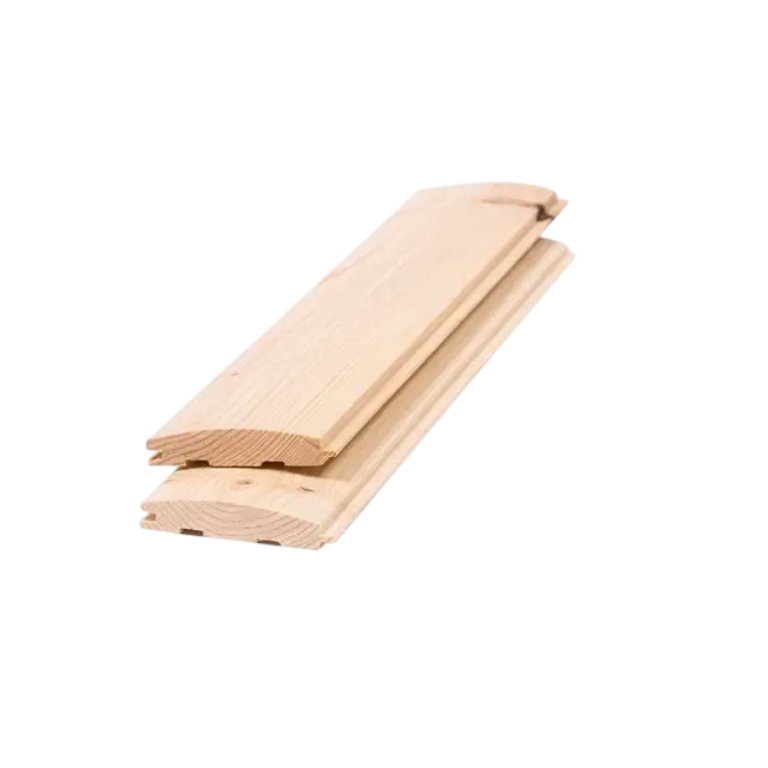 Lambriu semi rotund din lemn pentru placări decorative